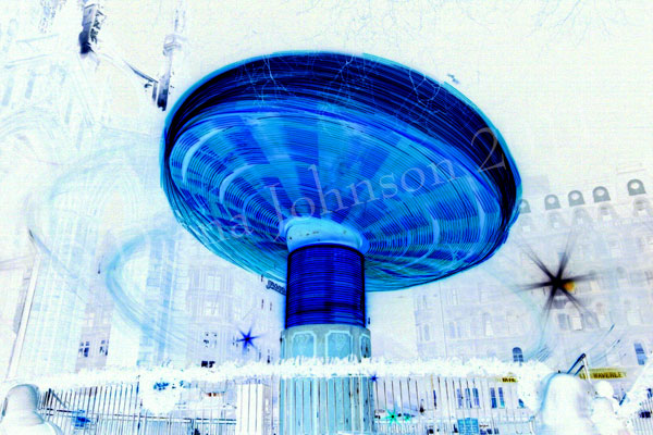 Fairground ride abstract