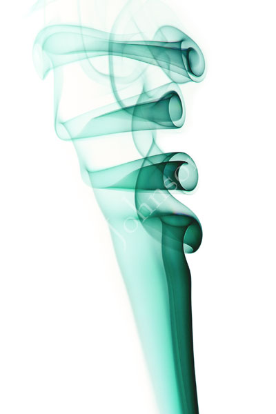 Turquoise smoke pattern